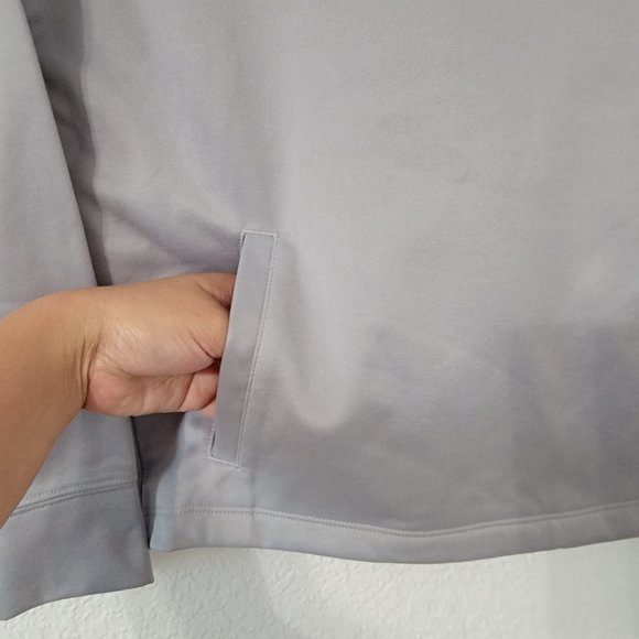 Nike Girls Hoodie Therma-Fit Medium Gray/Pink Thumbhole NWT - Picture 5 of 10